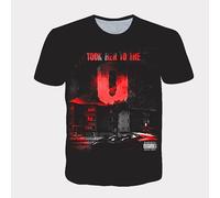 CHSLO Mens 3D Print t-shirts Summer Racing Car Unisex 3D Digital Printed T-Shirt Round Neck Men'S Short-Sleeved Loose Fitness Stretch Breathable Sports Top Oversize