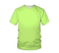 CHSLO Mens 3D Print t-shirts Summer Solid Color T-Shirt Gradient Color Unisex 3D Digital Printing T-Shirt Casual Round Neck Men'S Short-Sleeved Loose Stretch Half-Sleeved Top Sweatshirt