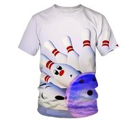 CHSLO Mens 3D Print t-shirts Summer Sunset Fishing Unisex 3D Digital Printed T-Shirt Round Neck Men'S Short-Sleeved Loose Breathable Elastic Half-Sleeved Sports Top Oversize