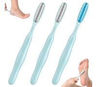Chsoejuf 3PCS Mini Precision Corn and Callus Remover & Bunion Scrubber | Compact Foot Scraper Exfoliator Manual Efficient Pedicure Tools for Toe Gaps, Hard Dead Skin, Corns and Sensitive Areas
