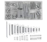 Chstarina 200pcs Assorted Set Metal Springs - Extended, Compressed Springs with Storage Box for Furniture, Bikes, Bulbs