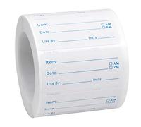 Chstarina 500 Self-Adhesive Food Date Labels on Roll - Freezer Tag Stickers, Prep & Canning Labels 50×25 mm for Home & Restaurant