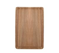 Chstarina Wooden Chopping Board for Kitchens, 30 x 20 x 1.5 cm, Bamboo Cutting Board for Carving or Cutting Meat, Vegetables, Cheese, Bread, Durable & Hard Wearing, Easy to Clean