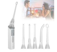 CHSUFBTY Electronic Vacuum Tonsil Stone Removal Kit With LED Guidance Light Hassle-Instant 3 Suction Mode 5 Silicone Nozzles, Fight Bad Breath Oral Irrigator For Tonsil Stone Remover(NASA009)