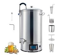 CHSUFBTY Home Brewing System with Turbo Cooling and 7-Stage Temperature Control. 7-Step Programmable Mashing Cycle, Suitable for Home and Commercial Brewing.(30L,220V)