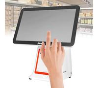 CHSUFBTY System, Cashier Register With Touch Screen 15.6” & Custom, CPU Intel I3,Dual Core, 4GB RAM, 64G SSD, Windows Pro. 10, For Retail And Restaurant (Color : White, Size : Single screen)