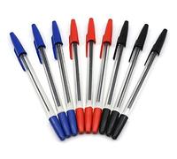 CHSYOO 20 x Ultra-Soft and Comfortable Grip Ballpoint Pens, Retractable Ballpoint Pen Gel Pen Set 0.7 mm-8 Black, 6 Red, 6 Blue Ink Pens