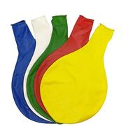 CHSYOO 5 x Diameter 36" giant jumbo latex balloon big colourful balloon decorations for wedding birthday party baby shower carnival, white yellow red blue green
