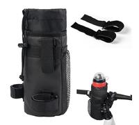 Chtaoxin 1 PCS Bike Bottle Holder - Handlebar Bottle Holder with Mesh Bag and Phone Bag, This bicycle cup holder for Scooters, Motorcycles, Mountain Bikes, and Wheelchairs.