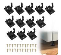 Chtaoxin 12 Kitchen Plinth Clips, Height Adjustable Plinth Clips, Solid, Easy to Install, Suitable for Installation Height of 80mm and Above, Designed for British Standard Kitchens