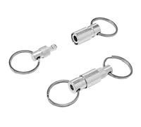 Chtaoxin 2 PCS Quick Release Keyring, Carabiner Keyring, Car Key Chain, Mini Carabiner, Keyrings & Keychains