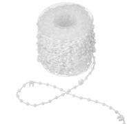 Chtaoxin 20 Meter 200 Clips Vertical Blind Bottom Chain, Louver Bottom Chain,Vertical Blinds Repair Parts Suitable for 89 mm/3.5 In Slats(White)