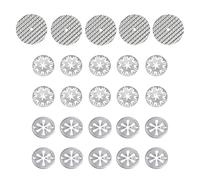 Chtaoxin 25 PCS Heat Shield Repair Kit, 52mm / 2.05in Repair Patch and 30mm / 1.18in Heat Shield Clip, Exhaust Heat Shield Repair Kit, Exhaust Heat Shield Clip is Compatible with Most Cars.