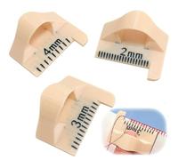 Chtaoxin 3Pcs Sewing Finger Ruler, Sewing Needle Gauge Measuring Tool Multifunctional Needle Gauge Quilting Ruler 2/3/4mm DIY Stitching Tool Quiltings with Thumb Guide