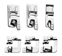 Chtaoxin 6 PCS Sewing Machine Feet, Adjustable Brother Sewing Machine Feet, Rolled Hem Foot Suitable for Singers, Brothers, Janome Low Handle Sewing Machines, and Household Sewing Machines.