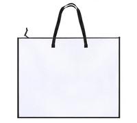 Chtaoxin Art Folder, Waterproof A2 Art Folder with Handle and Zipper for Studio Office Home, Large Clear Mesh Storage Bags for Paintings, Homework, File Storage, School Supplies