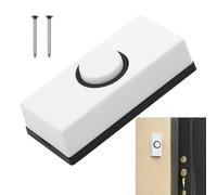Chtaoxin Wired Bell Push,for Home Doorbell System,Surface Mount, White Plastic, Simple Bell Switch,Suitable for Home Entrance, Garage Entrance, Hotel Entrance