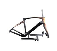 CHTKAGV Carbon Road Bike Frameset Disc Brake Mechanical Compatible Internal Cable Routing Bicycle Frame(57.5cm)