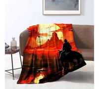 CHTLIFQ 3D Flannel blanket Red Dead Memories Flannel Blankets Couch Sofa Blanket Throw All Season Throw Blankets Adult Children 59x78.7 inches Flannel （150x200cm）