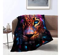 CHTLIFQ African Leopard Digitally Printed Blanket Blanket Sofa Couch Bed Soft Fuzzy Blanket Four Seasons Kids Teens Adults 47.3x59 inches Flannel （120x150cm）