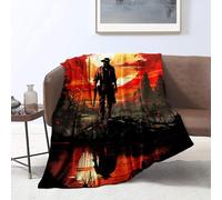 CHTLIFQ Bed Blanket Fluffy 3D Flannel Throw Red Dead Memories Home Decor Soft Warm Reversible Fall Winter Blankets Kid's Bedding 59x78.7 inches Flannel （150x200cm）