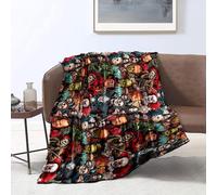 CHTLIFQ fleece throw blanket Horror Monster Printed blanket Sofa Throw Blanket Soft Flannel All Seasons Kids Adults Crib 31.5x47.3 inches Flannel （80x120cm）