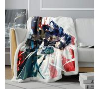 CHTLIFQ Honkai Star Rail 3D Bedding sherpa Fleece Blanket Bed Couch and Sofa Four Seasons Children Adults Bedroom Decor 31.5x47.3 inches sherpa （80x120cm）