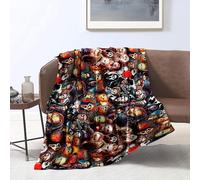 CHTLIFQ Horror Monster Printed Fleece Throw Blanket Fleece Blanket Soft Bed Warm and Soft Rug Four Seasons Blanket for Adults 59x78.7 inches Flannel (150x200cm)