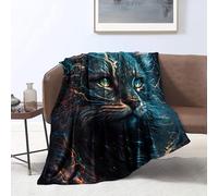 CHTLIFQ Maine Coon Cat Print Soft Blanket Fleece Throw Blanket Bed Couch Sofa Four Seasons Children Adults Bedroom Decor 31.5x47.3 inches Flannel (80x120cm)
