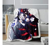 CHTLIFQ sherpa Blanket 3D Plush Bed Blanket Honkai Impact Blanket Soft Velvet Lightweight All Seasons Kids Boys Adults 31.5x47.3 inches sherpa （80x120cm）