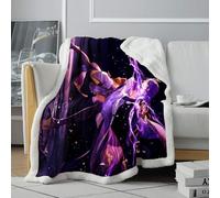 CHTLIFQ sherpa Blanket 3D Printed throwing blanket Genshin Impact Raiden Shogun Bed Sofa Couch Four Seasons Kids Child Adults 31.5x47.3 inches sherpa （80x120cm）