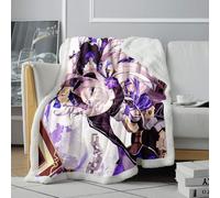 CHTLIFQ sherpa Blanket Honkai Star Rail Herta 3D Digital Print Bed and Couch Soft Bed Sofa Four Seasons Kids Boys Adults 31.5x47.3 inches sherpa （80x120cm）