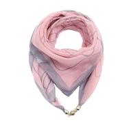 CHTME Chiffon Scarf 1 Piece Silk Scarf Scarf with Magnetic Closure Soft Neckerchief Breathable Scarf Lightweight Knitted Scarf Striped Scarf Square Scarf Small Scarf for Women and Girls