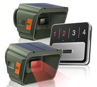 Chtoocy Solar Driveway Alarm - 1/2 Mile Long Range Wireless Driveway Alarm