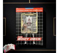 Chu6an6d The Body Deck,Human Skeleton Playing Cards - Transparent Anatomy Study Tool, Educational Poker Deck, Waterproof Plastic Cards for Medical Students, Teachers, Collectors(1set)