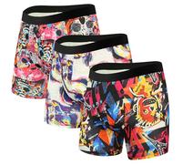 CHUAKIN Mens Boxer Shorts Fast Dry Performance Underwear Cooling Breathable Sport Men Boxers 3 Pack