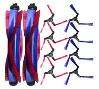 Chuancheng 10PCS Side Brush Roller Brushes Replacement for Dyson Spot+ Scrub AI Robot Vacuum, Vacuum Accessory Sets with 8 Side Brushes, 2 Main Brush