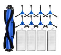 Chuancheng 13Pcs Replacement Parts for Eufy RoboVac 11S, 15T, 30, 30C, 15C, 12, 25C, 35C Vacuum Cleaner 1 Roller Brush 4 Filter 8 Side Brushes