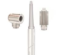 Chuancheng 3 in 1 Long Curling Barrels+Round Volumizing Brush Attachments for Shark FlexStyle, Finishing Tool Accessories for for Smoothing, Shiny Hair, Voluminous Curls