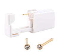 CHUANCI 1 Unit Disposable Safe Sterile Piercing Unit for Gem Nose Studs Piercing Gun Piercer Tool Machine Kit Earring Stud Body Jewelry, 316L surgical steel&Acrylic