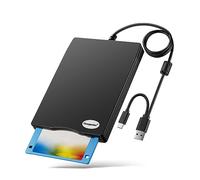 Chuanganzhuo 3.5" USB Floppy Disk Drive, 1.44 MB FDD for PC, Portable, Plug and Play
