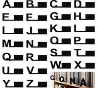 Chuangdi 26 Pcs Vinyl Record Divider A-Z CD Alphabet Dividers with Alphabetical Tab Vinyl Storage Divider Record Separator Holder Album File CD DVD Bookshelf Markers for for Records (Black)