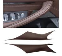 CHUANGHUI Car Door Handle Cover Left and Right Interior Door Pull Handles Protective Decorate Covers Fit for BMW 5 Series G30 G31 2017-2022 520i 520d 525d 530e 530i 540d 540i 550i (2PCS Mocha Brown)