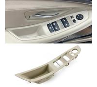 CHUANGHUI Car Door Handle for BMW 5 Series F10 F11 2011-2016 Interior Door Handles Replace Cover Car Door Handle Assembly 520i 528i 530i 535d 535i 550i (Beige White, Main Driver)