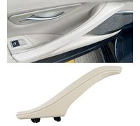 CHUANGHUI Car Door Handle for BMW 5 Series F10 F11 2011-2016 Left Side Interior Door Handles Replace Cover Car Door Handle Assembly 520i 528i 530i 535d 535i 550i (Beige White, Left Door Handle)
