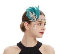 CHUANGLI 1920s Headband 1920s Flapper Headpiece Vintage Headband with Crystal Great Gatsby Accessories for Pageant Themed Party Wedding