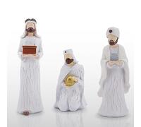 CHUANGLI Nativity Set for Christmas Indoor, Resin Nativity Scene Set with Figures, Traditional Nativity Manger Scene Figurine Statue Set Christmas Nativity Jesus Birth Sets for Decorations