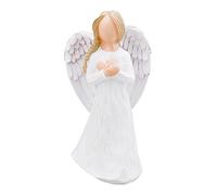 CHUANGLI Remembrance Angel Figurine, Angel of Healing, Cream Angel Figurine for Sympathy, Bereavement, Birthday, Mother's Day Gifts
