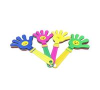 CHUANGOU 4Pcs Plastic Hand Clappers Noisemaker Hand Plastic Clapping Hands Party Noisemaker Toys Party Accessories