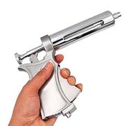 CHUANGRUN Cattle Syringe Gun Injector, Adjustable Animal Syringe Semi 50Ml Continuous Vaccine Injection Injector Horse Sheep Cattle Pig Veterinary